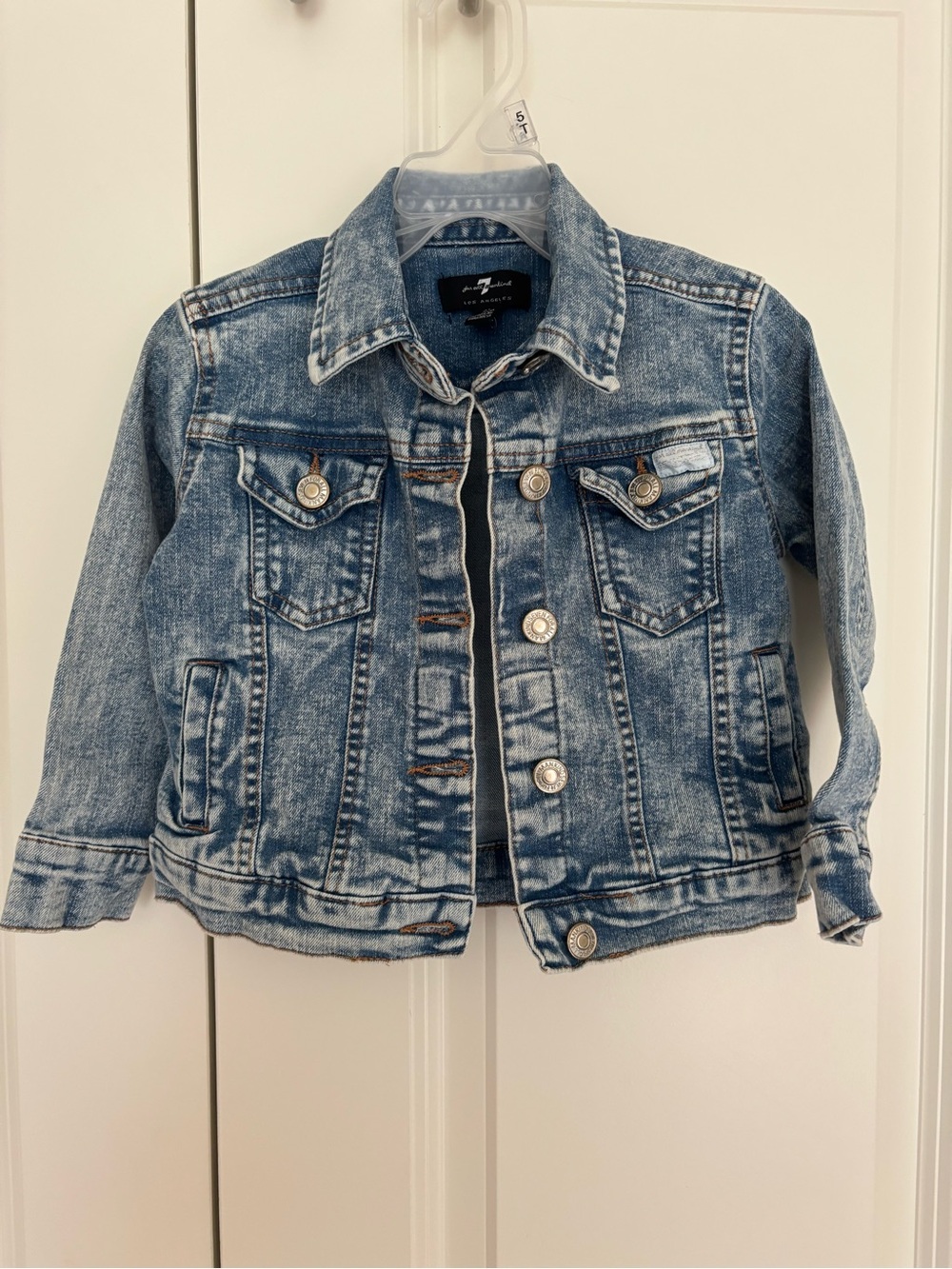 Girls 7 for all mankind toddler Jean jacket denim 2T
